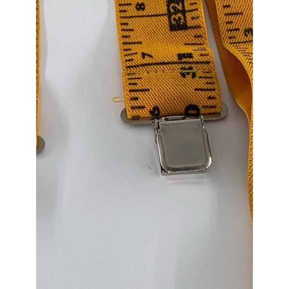 The Boss Suspenders XL 2" x 45"-72" Bright Yellow Tape Measure Ruler Adjustable - Picture 3 of 9